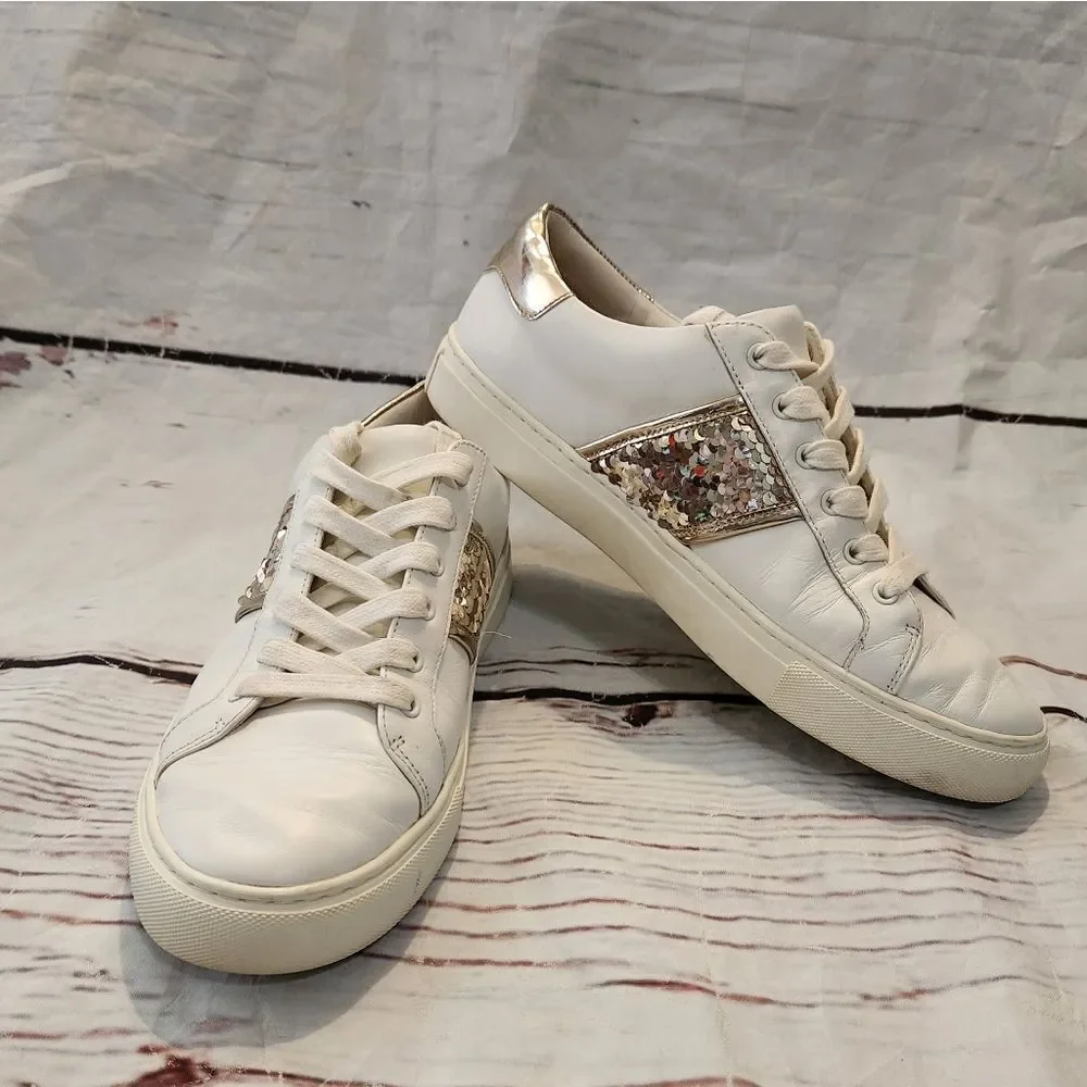 Tory Burch Carter Sequins Sneakers Size 10